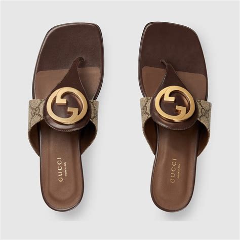 women's gucci flip flops|Gucci blondie flip flop women.